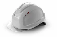 Каска защитная СОМЗ-80 Абсолют Престиж RAPID белая (бесцветный прозрачный козырек) РОСОМЗ 783717 4650194939684