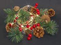 Гирлянда новогодняя светодиодная NGF-D024-01 шишки 2АА Navigator Group 93674 28266