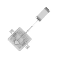 Светильник светодиодный ДВО 9 Вт 900 лм 4000К AC 220В IP20 квадрат 90х27х27мм монт разм 71х25мм Пластик безрамочный Frameless Gauss GAUSS 968511209