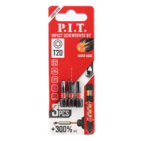 Биты ударные   T20х25 мм 3 шт в уп. P.I.T. ASDR01-25T20