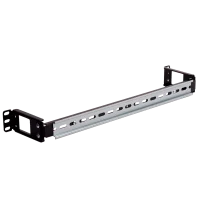 DIN-рейка 1U с регулируемой глубиной установки цвет черный RAL 9005 SYSMATRIX DP 0001.9000