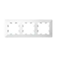 ATLASDESIGN AIR 3-постовая РАМКА, ЛОТОС/дымчатый белый Systeme Electric ATN221303