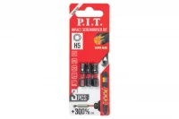 Бита ударная   H5х25 мм 3 шт в уп. P.I.T. ASDR01-25H5