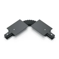 Коннектор для встраиваемых трековых шинопроводов AC 220В Черный IP20 гибкий (I) Track Gauss GAUSS TR141