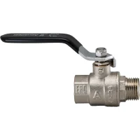 Кран шаровой полнопроходной  1/2' ВН/НР рычаг Aquadeel BV-100-02-15