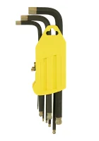 Набор шестигранных ключей с шариковым наконечником алмазное покрытие сталь S2 1.5-10'мм(1 комплект - 9шт) Sturm HK1045-04-9-L