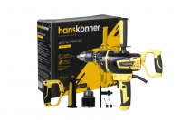 Дрель-миксер 1400Вт 0-800об/мин патрон 16мм металический редуктор 4м кабель Hanskonner HDM2014E