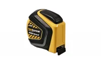 Рулетка с противоударным обрезиненным корпусом автостоп супермощный магнит 8м X 27мм Hanskonner HK2010-02-8-27