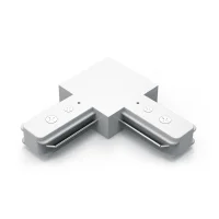 Коннектор для трековых шинопроводов AC 220В Белый IP20 угловой L-образный Track Gauss GAUSS TR108
