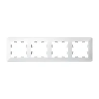 ATLASDESIGN AIR 4-постовая РАМКА, ЛОТОС/дымчатый белый Systeme Electric ATN221304