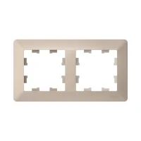 ATLASDESIGN AIR 2-постовая РАМКА, ПЕСОЧНЫЙ/дымчатый белый Systeme Electric ATN221202