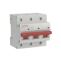 Выключатель автоматический модульный YON maxтипа MD125H,10кА,3 полюса, хар-ка C,80А DKC MD125H-3PC80