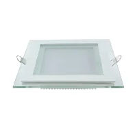 Светильник светодиодный ДВО 12 Вт 990 лм 4000К AC 220В IP20 квадрат 160х160х36мм монт разм 118х118мм Алюминий с декоративным стеклом Glass Gauss GAUSS 948111212