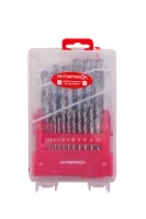 Набор сверел по металлу из быстрорежущей стали HSS-G 25 шт Интерскол 18101.025