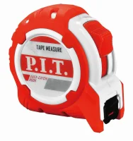 Рулетка с фиксатором   8 м x 25 мм, ABS TPR P.I.T. HTPM02-2508