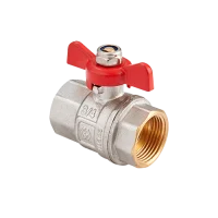 Кран шаровый 1' ВВ ручка бабочка MVI BV.513.06