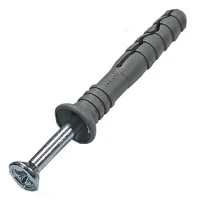 Дюбель-гвоздь 6х40 потайной бортик полипропилен (200шт) Daxmer 333564