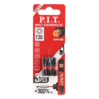 Биты ударные   T30х25 мм 3 шт в уп. P.I.T. ASDR01-25T30