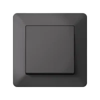 ATLASDESIGN AIR 1-постовая РАМКА, БАЗАЛЬТ/дымчатый черный Systeme Electric ATN221401