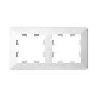 ATLASDESIGN AIR 2-постовая РАМКА, ЛОТОС/дымчатый белый Systeme Electric ATN221302