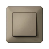 ATLASDESIGN AIR 1-постовая РАМКА, ШАМПАНЬ/дымчатый черный Systeme Electric ATN220501