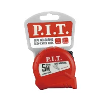 Рулетка с фиксатором   5 м x 19 мм, ABS P.I.T. HTPM01-05MA
