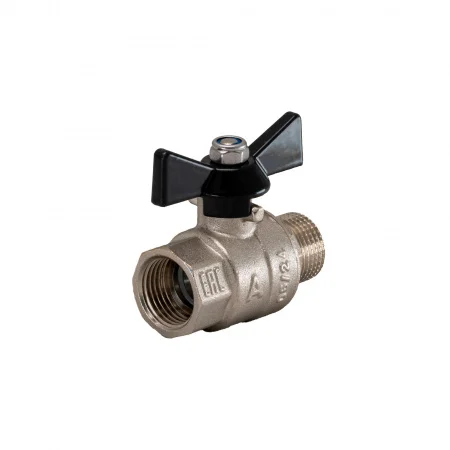 Кран шаровой полнопроходной 1' ВН/НР бабочка Aquadeel BV-100-01-25