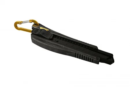 Нож 18мм с обрезиненным корпусом быстрая разблокировка лезвие сталь SK2 1мм Sturm HK1076-08-04