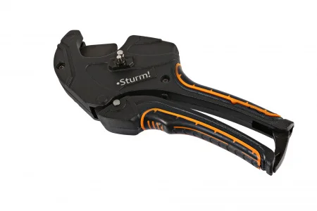 Ножницы для резки труб ПВХ 50мм с тефлоновым покрытием сталь SK5 стопорная скоба Sturm 1074-09-50