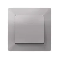 ATLASDESIGN AIR 1-постовая РАМКА, АЛЮМИНИЙ/дымчатый черный Systeme Electric ATN220301