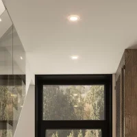 Светильник светодиодный ДВО 6 Вт 450 лм 3000К AC 220В IP20 круг D100х36мм монт d70мм Алюминий с декоративным стеклом Glass Gauss GAUSS 947111106