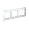 ATLASDESIGN AIR 3-постовая РАМКА, БЕЛЫЙ/дымчатый белый Systeme Electric ATN220103