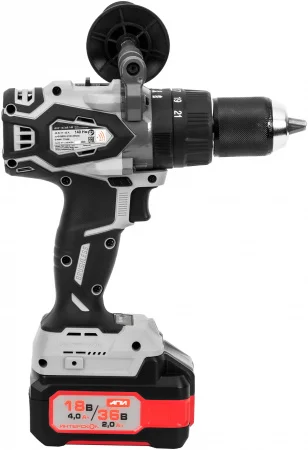 ДАУ-13/36В 140 бесщеточная ударн. аккум. дрель-шуруп. Li-ion АПИ (кейс, 2 аккум. 2.0Ач. ЗУ) Интерскол 852.2.2.70