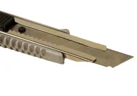 Нож строительный 18мм сталь SK4 алюминиевый корпус автофиксация Sturm 1076-08-09