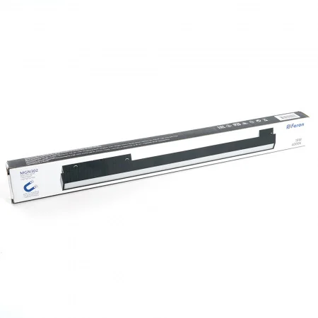 Светильник светодиодный трековый магнитный на шинопровод ДПО-18w 4000К 1440Лм 48v черный FERON MGN302 41940