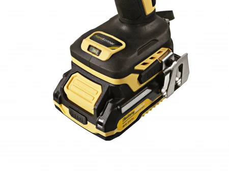 Дрель-шуруповерт аккумуляторная бесщеточная ударная PLATINUM в кейсе 18 В 65Нм патрон 13мм 2х2Ач Hanskonner HCD2065BLIC