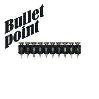Гвозди усиленные по бетону  и металлу  CN EG bullet point 3.05х17 мм (1000 шт) Toua 30517stepEGBP