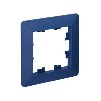 ATLASDESIGN AIR 1-постовая РАМКА, АКВАМАРИН/дымчатый черный Systeme Electric ATN221101