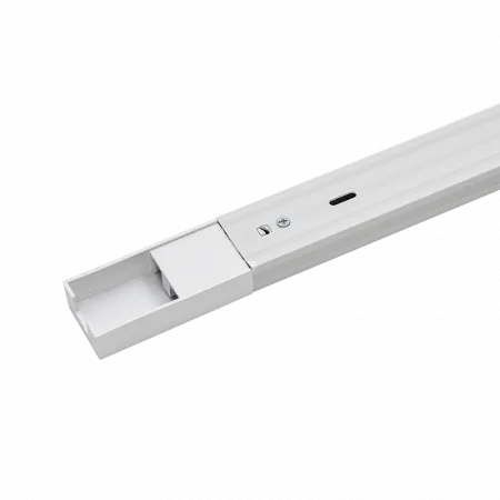 Шинопровод белый (пластик) 2м PTR P 2M-WH с токоподводом и заглушкой JazzWay 5052017