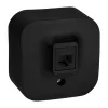 Розетка компьютерная RJ45 категория 5e UTP Legrand Quteo IP20 накладная чёрная матовая Legrand/Daccord 782480