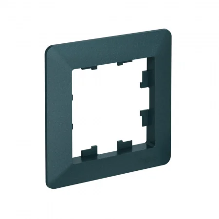 ATLASDESIGN AIR 1-постовая РАМКА, ИЗУМРУД/дымчатый черный Systeme Electric ATN220801