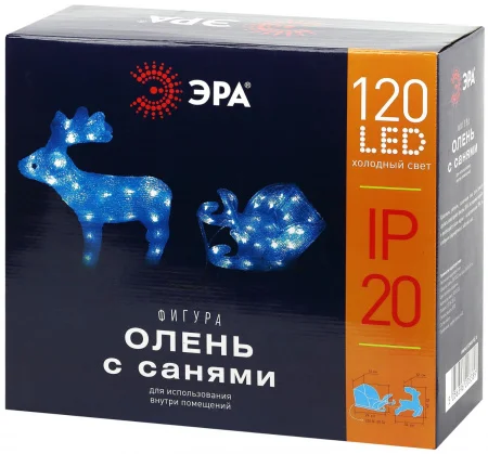 Фигура LED Олень с санями, 220V ENIOF - 11 ЭРА Б0047973