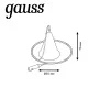 Комплект подвесов для трековых шинопроводов Черный 1шт Track Gauss GAUSS TR119