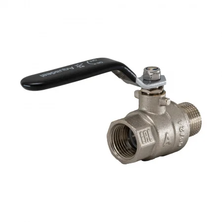 Кран шаровой полнопроходной  1/2' ВН/НР рычаг Aquadeel BV-100-02-15