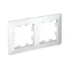 ATLASDESIGN AIR 2-постовая РАМКА, БЕЛЫЙ/дымчатый белый Systeme Electric ATN220102