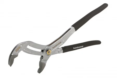 Клещи переставные 300мм с кнопочным шарниром раскрытие губ. 70мм(>75%) CrV Sturm HK1020-06-A300