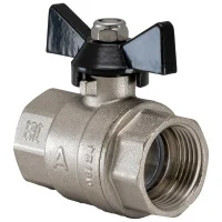 Кран шаровой полнопроходной  1/2' ВН бабочка Aquadeel BV-100-03-15