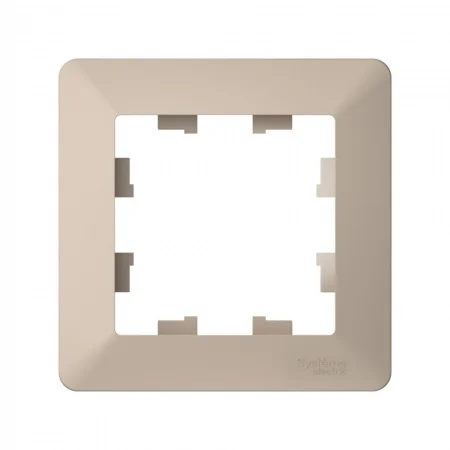 ATLASDESIGN AIR 1-постовая РАМКА, ПЕСОЧНЫЙ/дымчатый белый Systeme Electric ATN221201