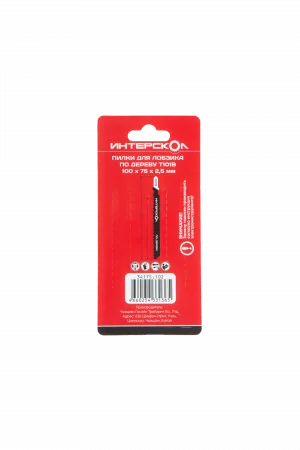 Пилки для лобзика по дереву T101B 100х75х2.5 (5шт) Интерскол 34175.102