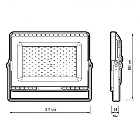 Прожектор светодиодный ДО-50 Вт 4500 Лм 6500К LOW TEMP 120° IP65 JazzWay 5057678